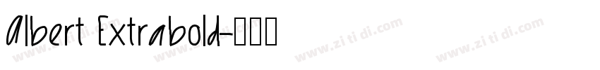 Albert Extrabold字体转换